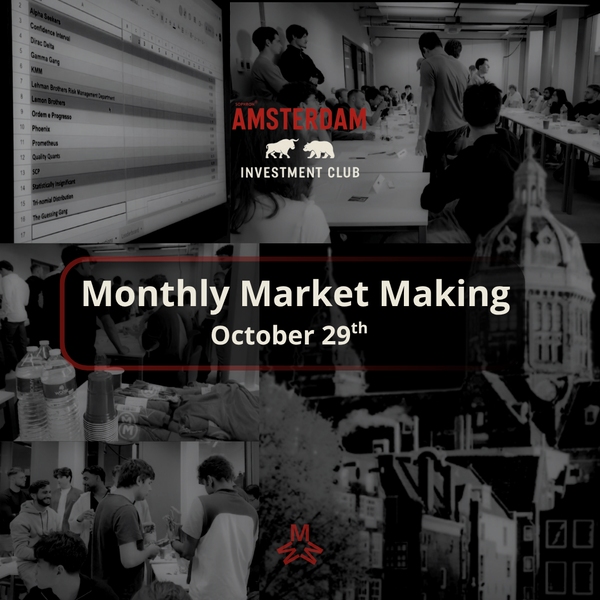 Monthly Market Making October
